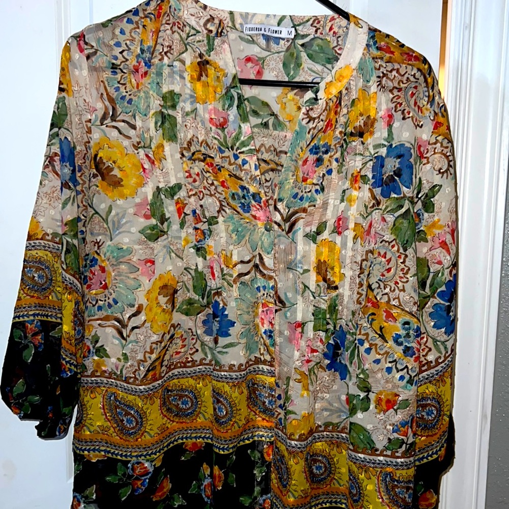 Figueroa & Flower floral printed blouse